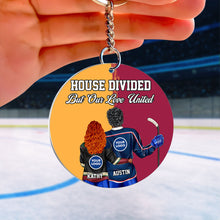 Load image into Gallery viewer, Custom Hockey Couple Keychain - Unique &amp; Meaningful Valentine&#39;s Day Gifts Keychains PopCulturePrints
