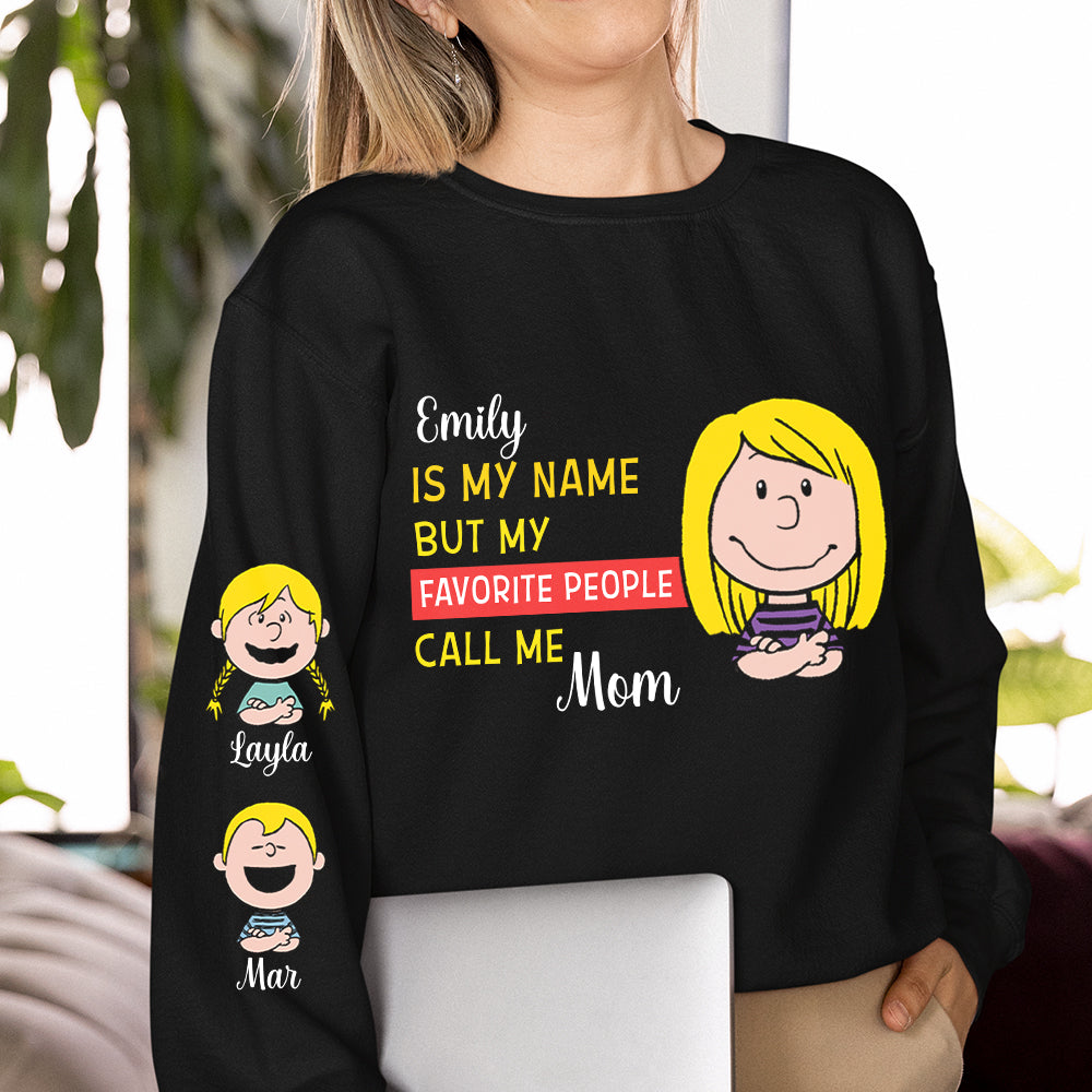 My Favorite People Call Me Mom - Personalized Shirt for Special Moms AOP Products PopCulturePrints