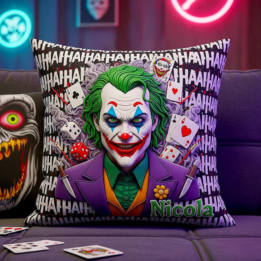 Never Sleep Again - Personalized Halloween Villain Square Pillow for Fans Pillow PopCulturePrints