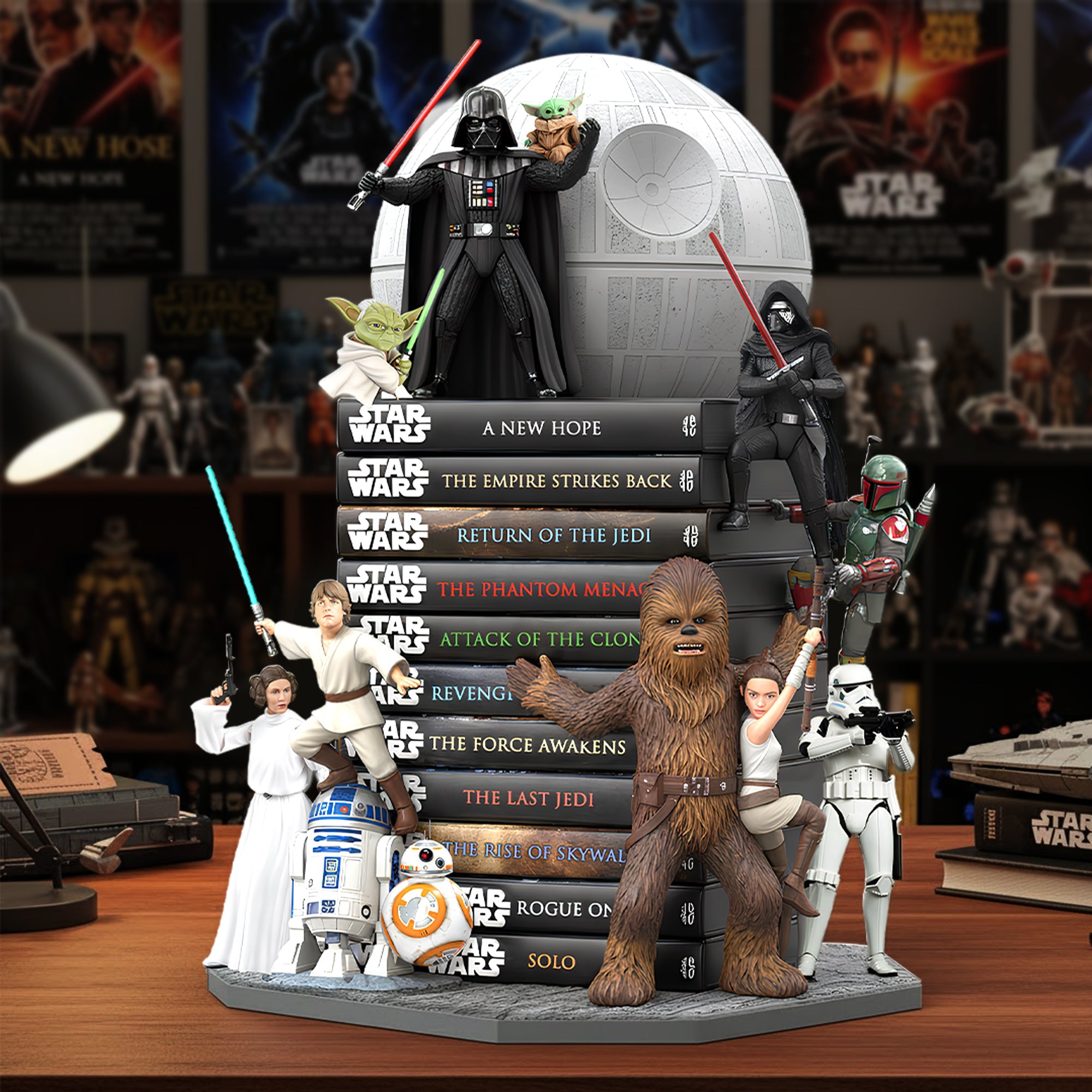 Epic Space Saga Collection Acrylic Plaque - Personalized Gift for Star Wars Fans Shaped Plaques PopCulturePrints