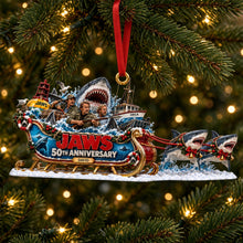 Load image into Gallery viewer, Celebrate the 50th Anniversary of Jaws - Personalized Deep Sea Christmas Ornament Ornament PopCulturePrints
