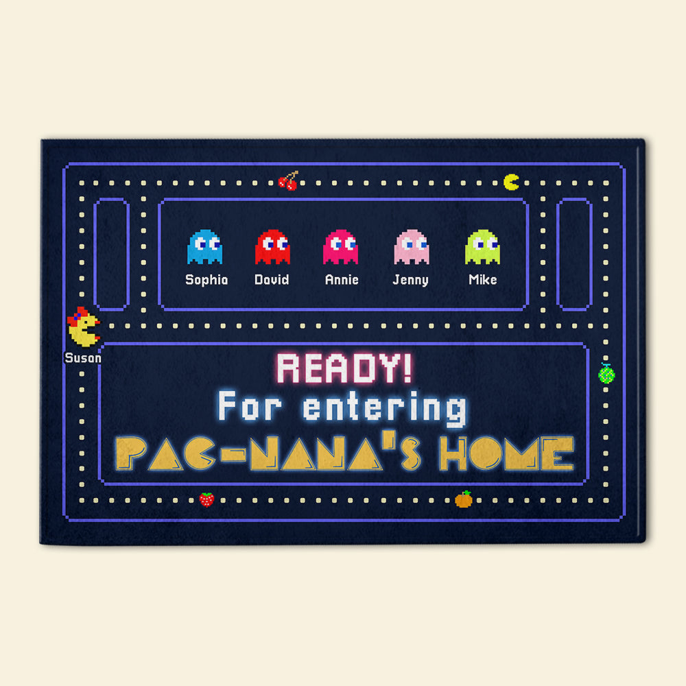 Personalized Grandparents Doormat - Pac-Theme Welcome Mat Doormat PopCulturePrints