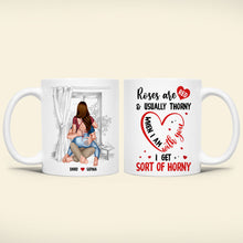 Load image into Gallery viewer, Personalized Couple Coffee Mug - Roses are Red Design Coffee Mug PopCulturePrints
