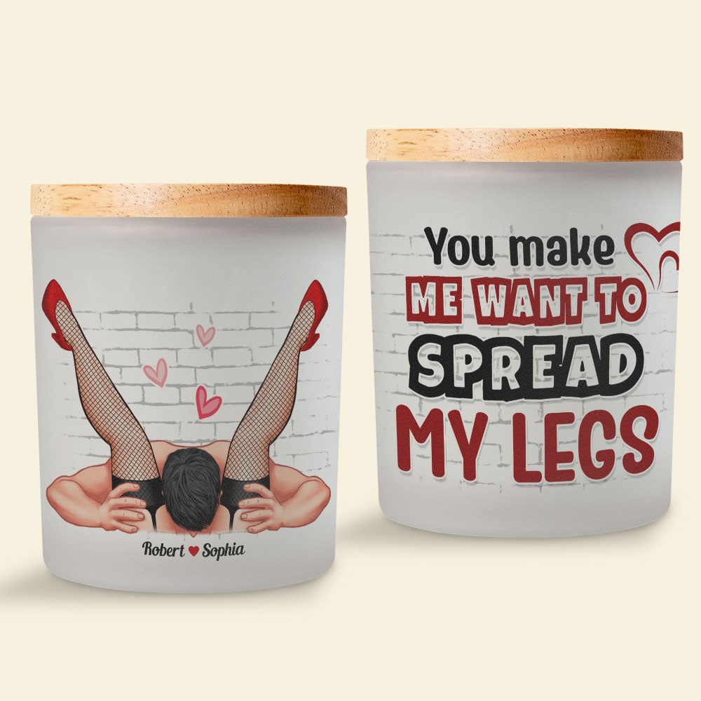 Personalized Couple Scented Candle - Fun & Flirty Design Scented Candle PopCulturePrints