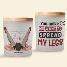 Load image into Gallery viewer, Personalized Couple Scented Candle - Fun &amp; Flirty Design Scented Candle PopCulturePrints
