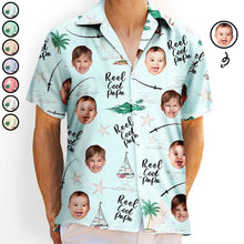 Load image into Gallery viewer, Reel Cool Papa - Custom Personalized Hawaiian Shirt for Dads Hawaiian Shirt PopCulturePrints
