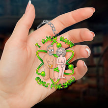 Load image into Gallery viewer, Personalized Quirky Couple Keychain - Unique Funny Valentine&#39;s Day Gifts Keychains PopCulturePrints
