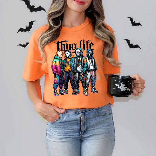 Horror Fan Halloween Thug Life T-Shirt