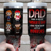 Load image into Gallery viewer, Personalized Horror-Themed Tumbler for Dad - Father&#39;s Day Gift from Kids Tumbler Cup PopCulturePrints
