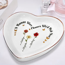 Load image into Gallery viewer, If Grannys Were Flowers We’d Pick You - Personalized Heart Ring Dish Ring Dish PopCulturePrints
