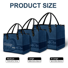 Load image into Gallery viewer, Grandma&#39;s Love Shines Bright - Personalized Leather Wallet and Bag Combo Combo Leather Wallet &amp; Bag PopCulturePrints
