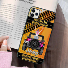 Load image into Gallery viewer, Personalized Jeep Topless Poetry Phone Case
