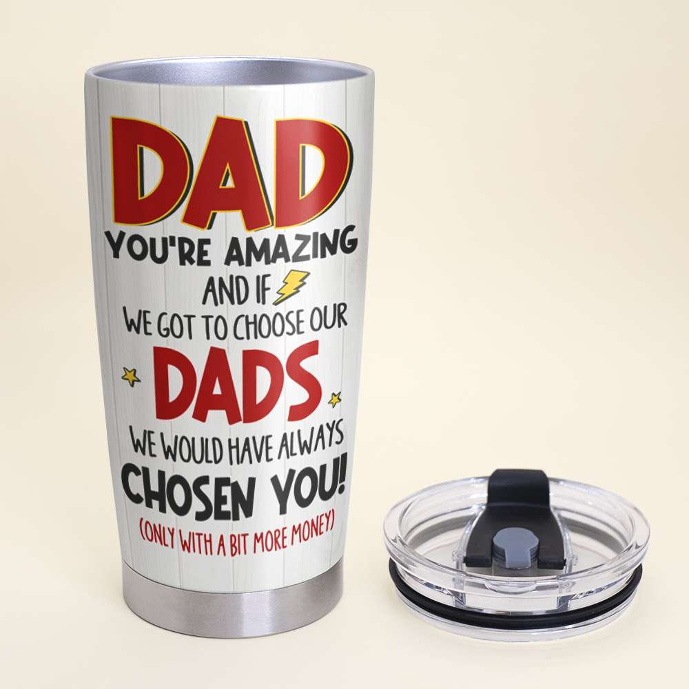 Best Dad Ever Personalized Family Tumbler