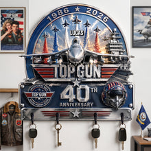 Load image into Gallery viewer, Fly High with Style: Sky Commander Key Hanger - Personalized Gift for Top Gun Fans
