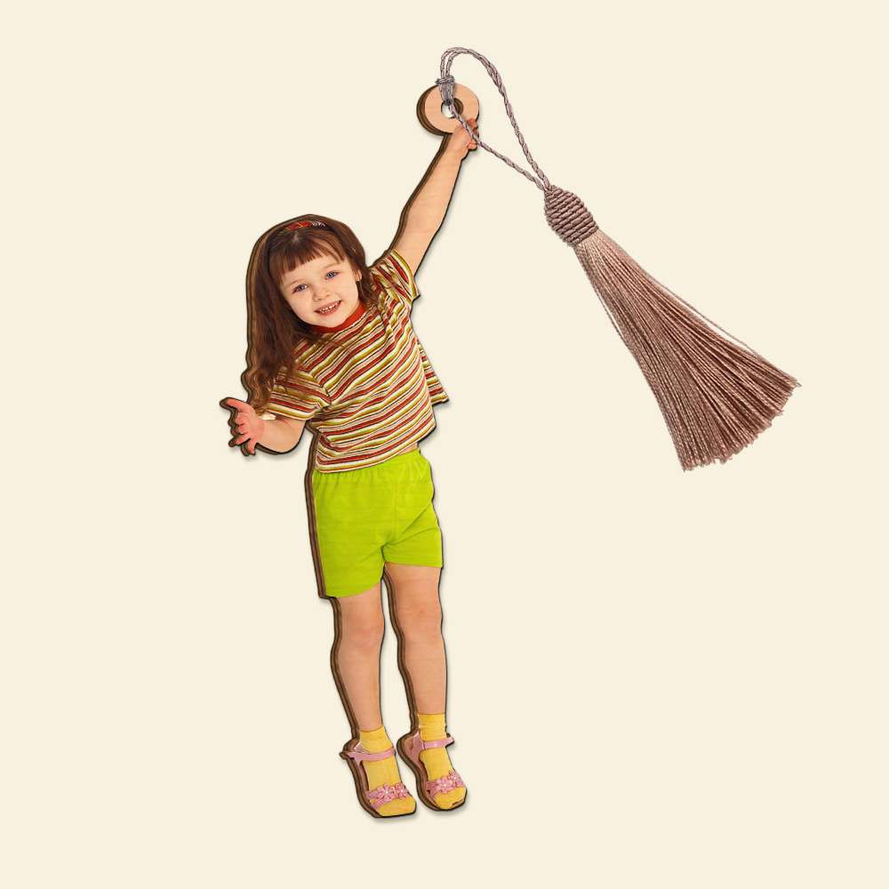 Personalized Wooden Bookmark for Kids - Playful Swing Design Bookmarks PopCulturePrints