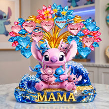 Load image into Gallery viewer, "Mama, You Are Our Universe!" - Personalized Acrylic Plaque for Moms and Grandmas - Unique Mother's Day Gift Shaped Plaques PopCulturePrints

