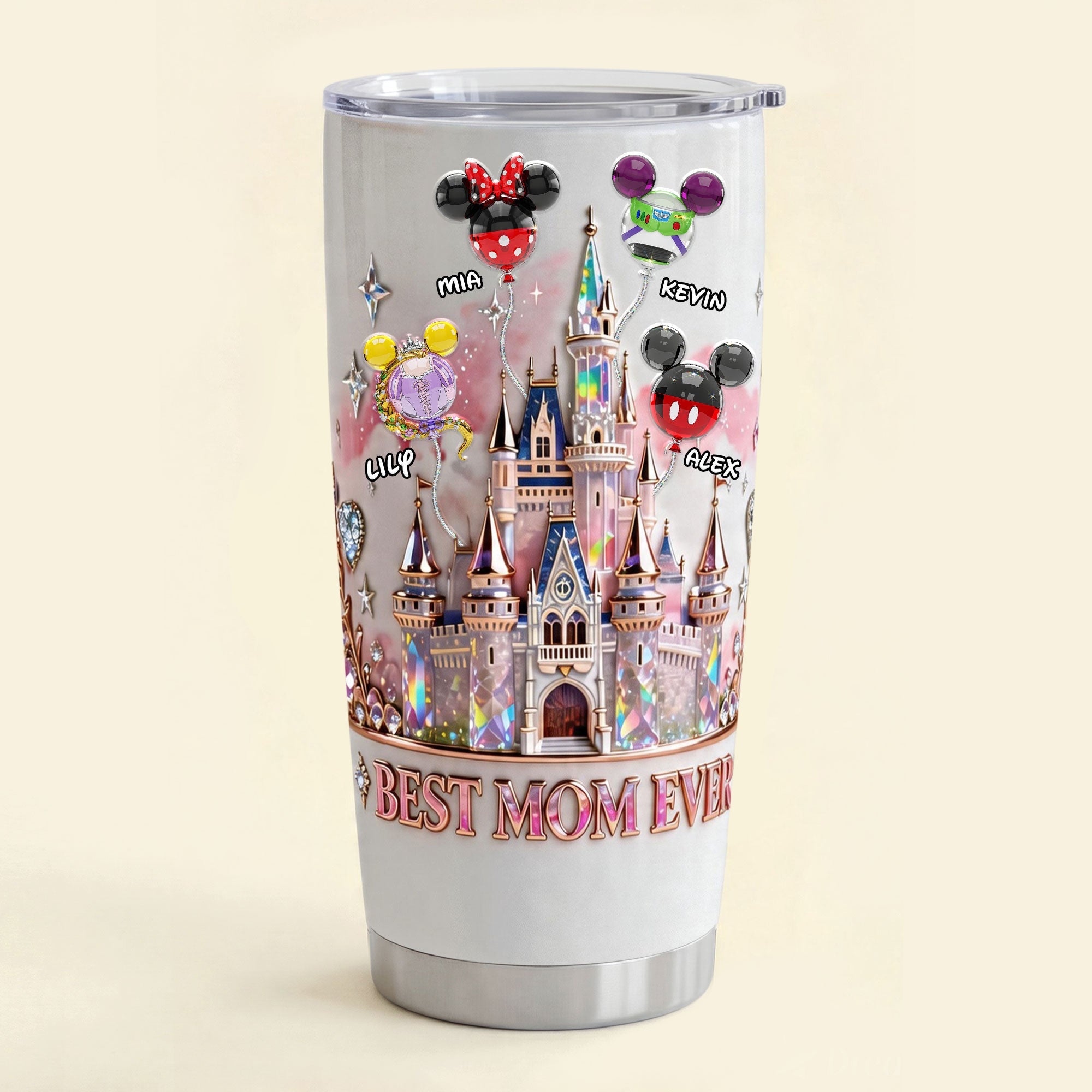 Best Mom Ever - Customizable Tumbler for Moms, Grandmas & More Tumbler Cup PopCulturePrints