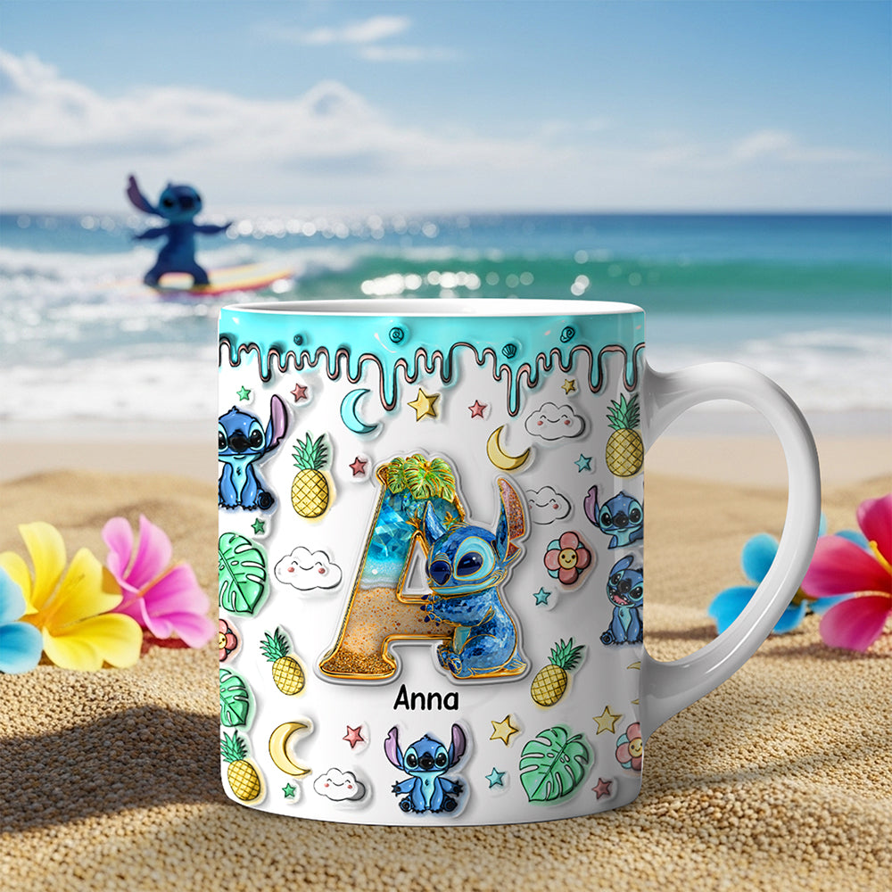 Custom Alphabet Letter Coffee Mug – Personalize Your Gift with Cute Monsters for Any Occasion Coffee Mug PopCulturePrints