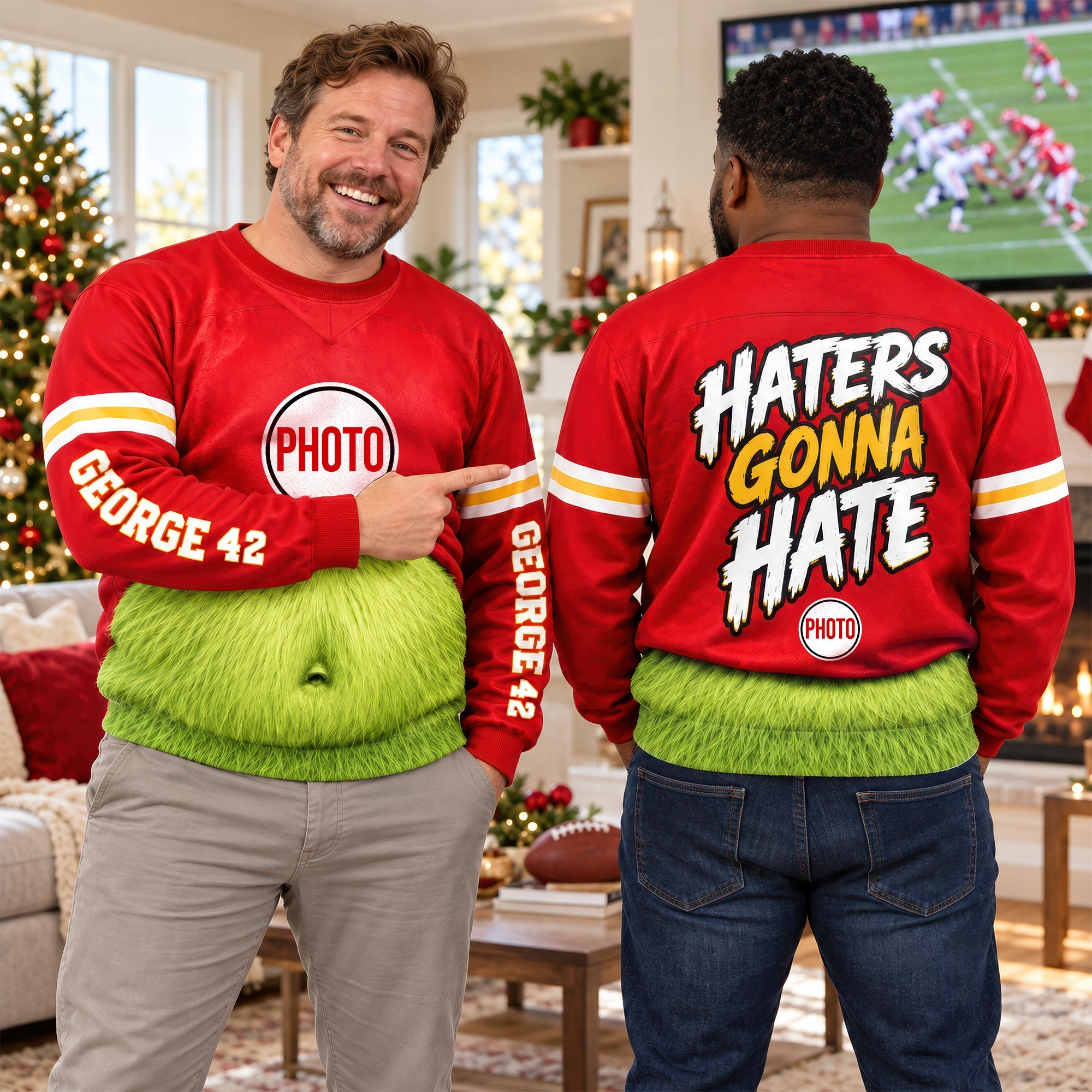 "Unleash Your Game Day Spirit - Festive Game Day Belly Shirt - Custom Personalized Gift for Sport Lovers"