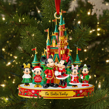 Load image into Gallery viewer, Bring the Magic Home - Magical Family Christmas Castle Ornament - Personalized Gift for Families Ornament PopCulturePrints
