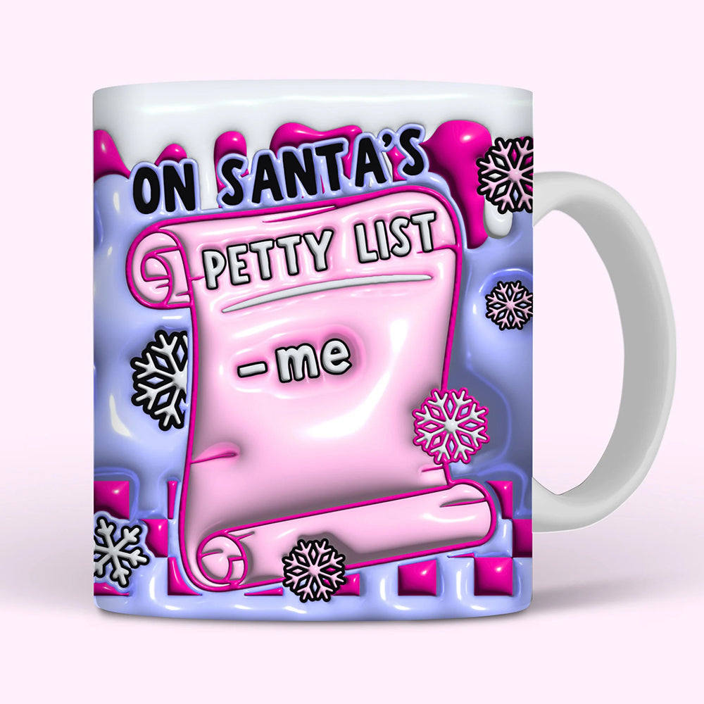 Santa's Petty List Christmas Coffee Mug