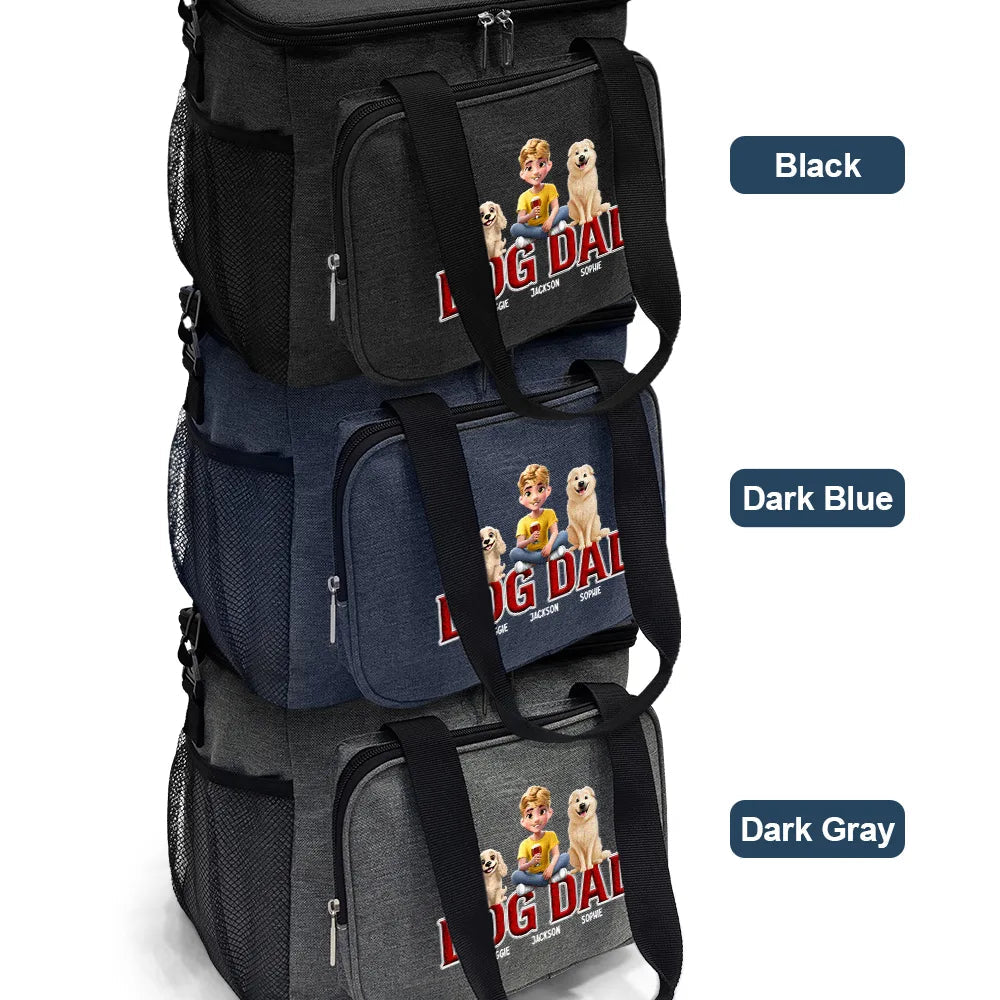 “Celebrating the Pawesome Bond” - Personalized Dog Dad Lunch Bag - Custom Gift for Dog Lovers Lunch Bag, Cooling Tote PopCulturePrints