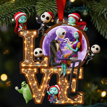 Load image into Gallery viewer, “Celebrate Love &amp; Family” - Personalized Christmas Ornament for Family Ornament PopCulturePrints
