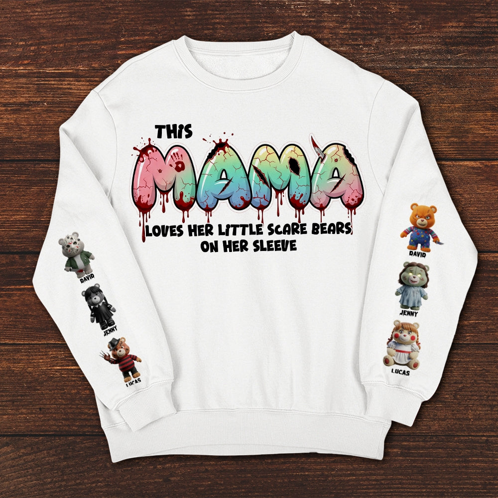 This Mama Loves Her Little Scare Bears - Personalized Horror Mom Shirt AOP Products PopCulturePrints