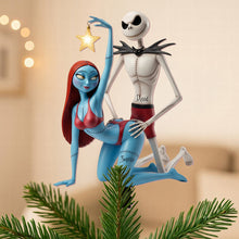 Load image into Gallery viewer, “Celebrate Your Unique Love” - Funny Couple Tree Topper - Personalized Gift for Couples Ornament PopCulturePrints
