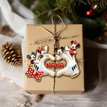 Load image into Gallery viewer, Love is in the Hands - Personalized Cute Heart Hands Ornament - Perfect Gift for Grandma, Mom, and Loved Ones Ornament PopCulturePrints
