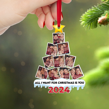 Load image into Gallery viewer, Personalized Couple Christmas Photo Ornament - Unique Love Tree Design for Valentine&#39;s Day Gifts Ornament PopCulturePrints
