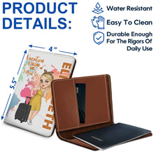 Load image into Gallery viewer, Say Yes To New Adventure - Personalized Passport Cover for Travel Lovers Passport Holder PopCulturePrints
