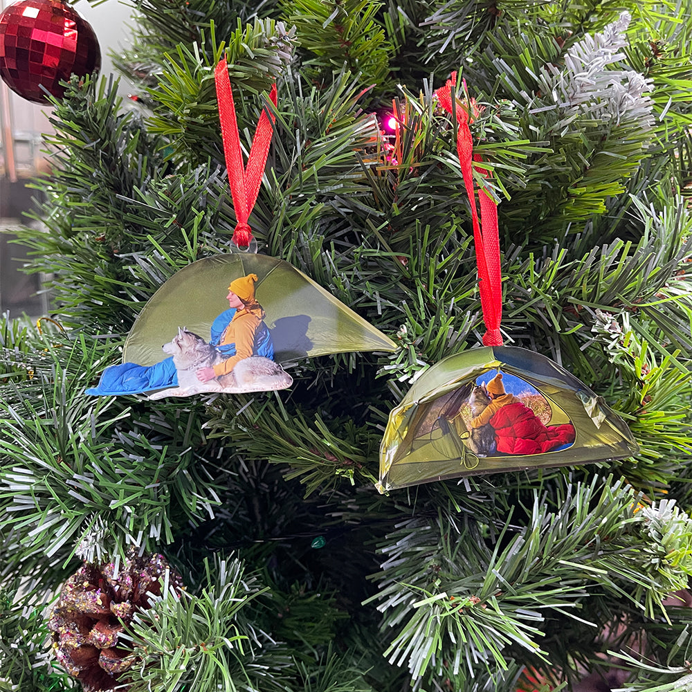 Personalized Camping Photo Ornaments Ornament PopCulturePrints