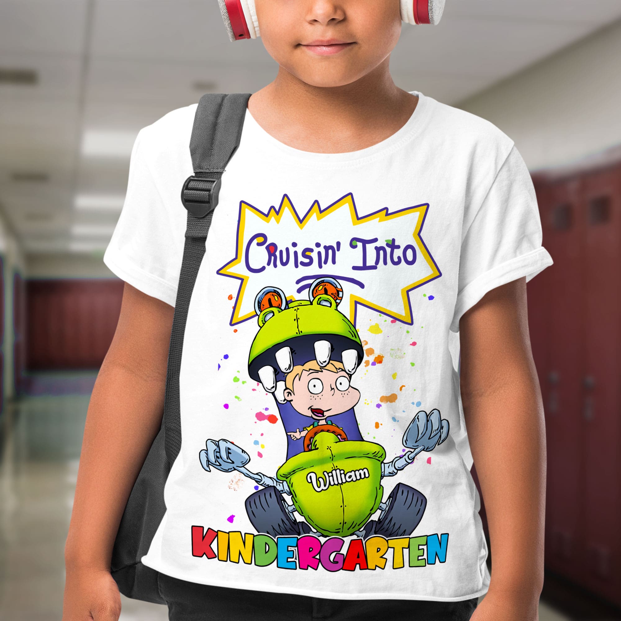 Personalized Kindergarten Cruisin' T-Shirt for Kids