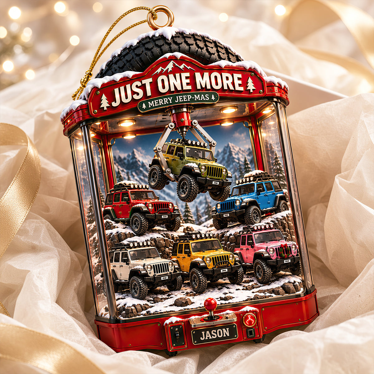 “Just One More Adventure” - Personalized Outdoor Adventure Acrylic Ornament - Perfect Gift for Off-road Lovers
