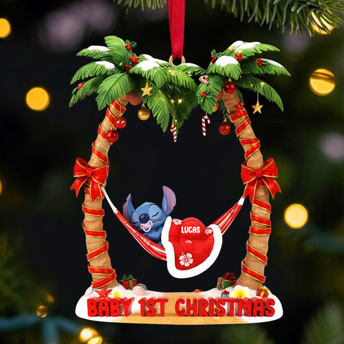 Celebrate Your Baby's 1st Christmas - Personalized Christmas Ornament Ornament PopCulturePrints