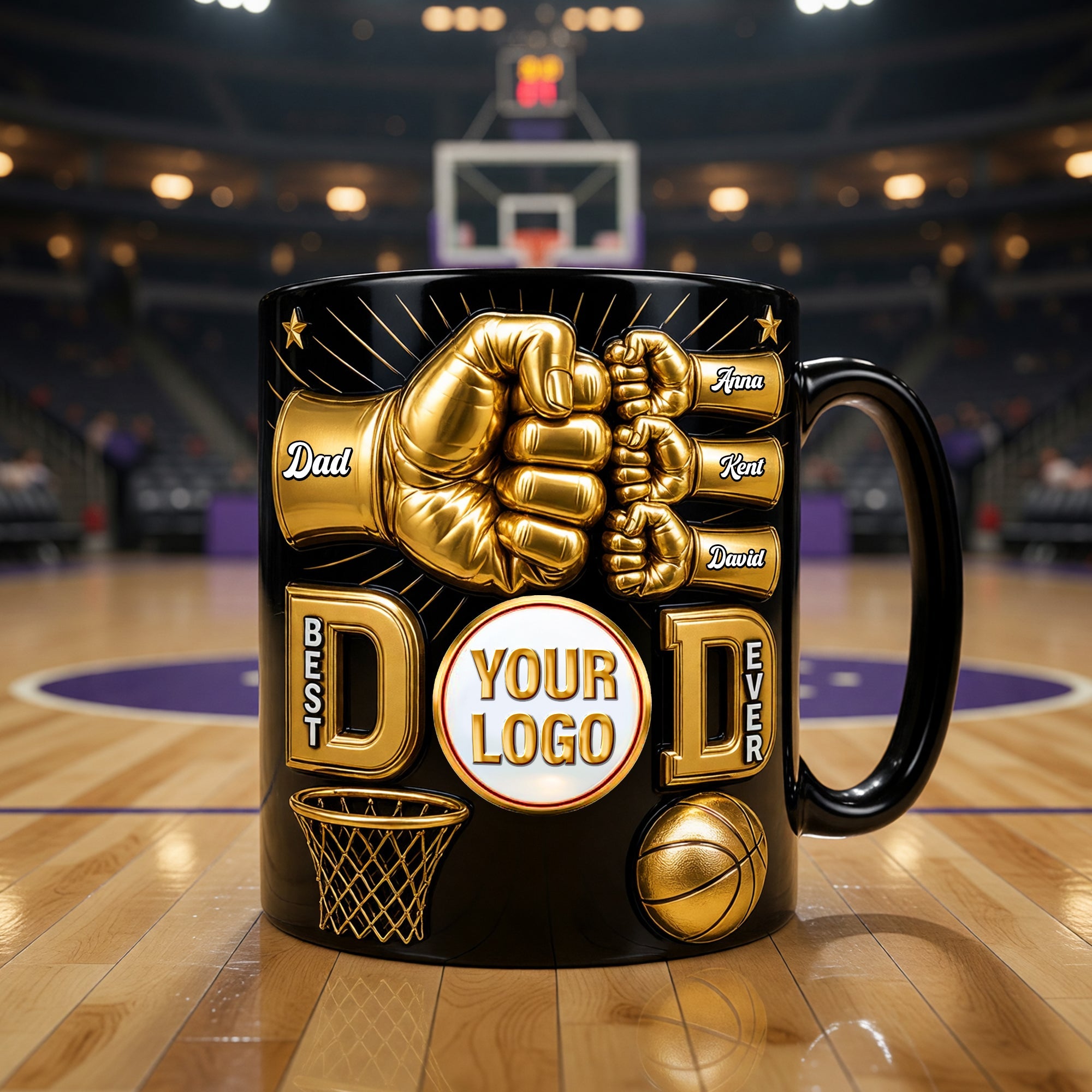 Best Dad Ever - Personalized Sport Magic Coffee Mug for Amazing Dads Coffee Mug PopCulturePrints