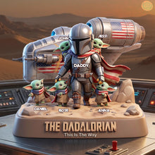 Load image into Gallery viewer, "This Is The Way" - Space Warrior Dad Acrylic Plaque - Personalized Gifts for Dads and Grandpas Shaped Plaques PopCulturePrints

