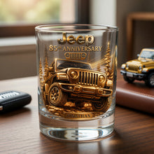 Load image into Gallery viewer, "Adventure Awaits" - Off-road Glory Round Glass, Personalized Gifts For Off-road Lovers
