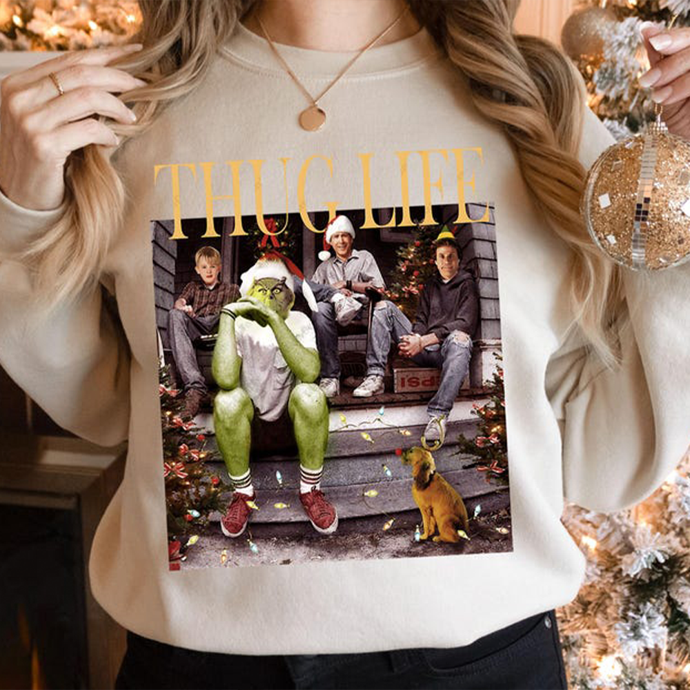 Thug Life Funny Christmas Sweatshirt