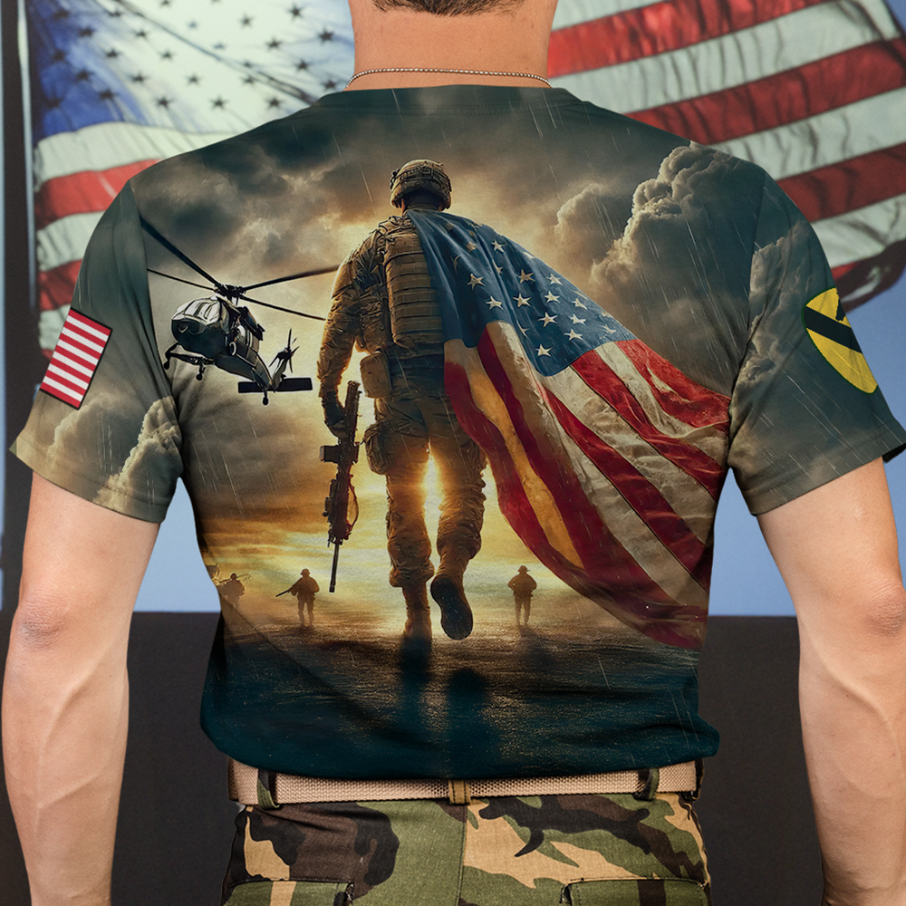 “Honor Their Service” - Custom Veteran 3D Shirt - Personalized Gift for Veterans & Their Loved Ones AOP Products PopCulturePrints