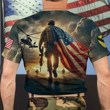 Load image into Gallery viewer, “Honor Their Service” - Custom Veteran 3D Shirt - Personalized Gift for Veterans &amp; Their Loved Ones AOP Products PopCulturePrints
