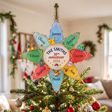Load image into Gallery viewer, 30-Year Collector Era Acrylic Christmas Tree Topper - Personalized Gifts 04HUTN071026 Ornament PopCulturePrints
