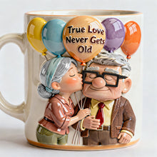 Load image into Gallery viewer, True Love Never Gets Old - Personalized Old Couple Mug Coffee Mug PopCulturePrints
