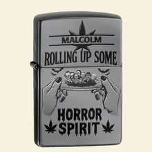 Load image into Gallery viewer, &quot;Rolling Up Some Horror&quot; - Unique Personalized Lighter for Smoking Lovers Lighter PopCulturePrints
