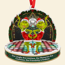 Load image into Gallery viewer, Dancing Besties Christmas Ornament - A Perfect Personalized Gift for Friends Ornament PopCulturePrints
