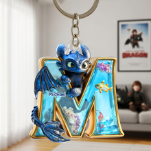 Load image into Gallery viewer, Personalized Letter Keychain - A Magical Gift for Friends and Family Keychains PopCulturePrints
