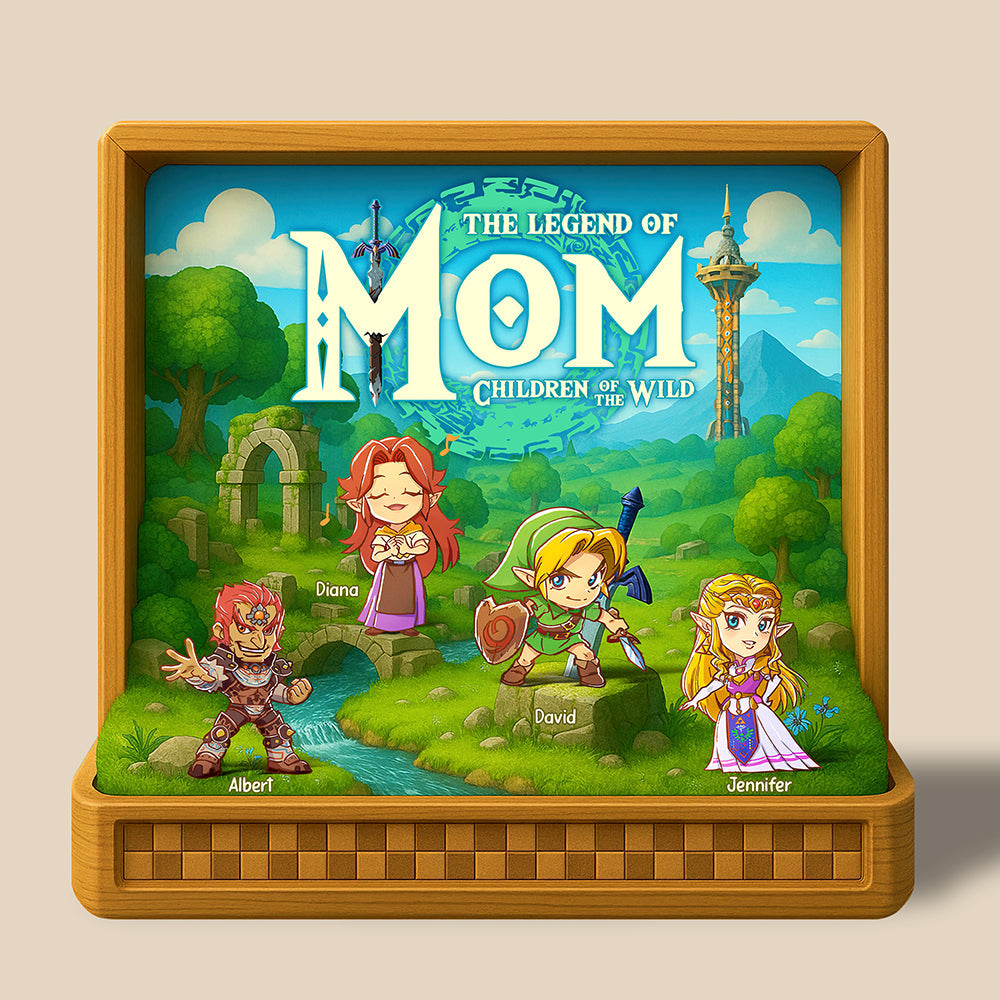 The Legend of Mom - Personalized Acrylic Plaque for Those Who Cherish Mothers Shaped Plaques PopCulturePrints