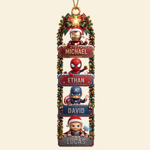 Load image into Gallery viewer, "Celebrate The Protector Within - Personalized Family Acrylic Ornament for Christmas"
