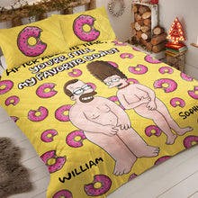 Load image into Gallery viewer, Personalized Naughty Cartoon Couple Quilt Bed Set | Fun &amp; Unique Valentine&#39;s Day Gifts Blanket PopCulturePrints
